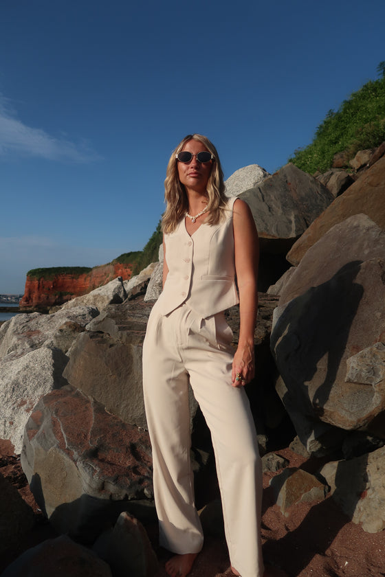 ALIA WAISTCOAT - CREAM