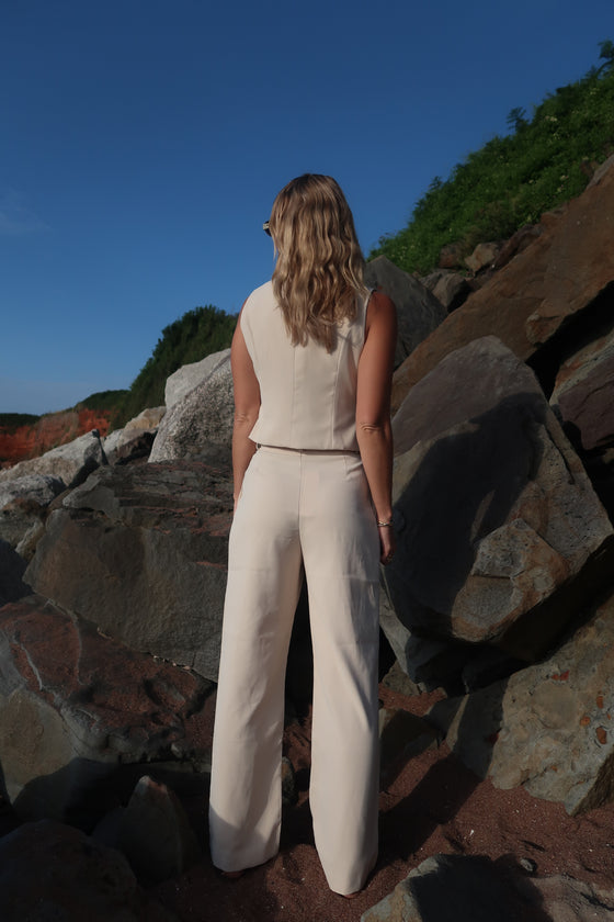ALIA WAISTCOAT - CREAM