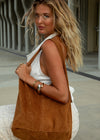ISLA SUEDE BAG - CARAMEL