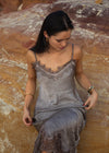 IMAAN LACE TRIM CAMI - MINK