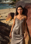 IMAAN LACE TRIM CAMI - MINK