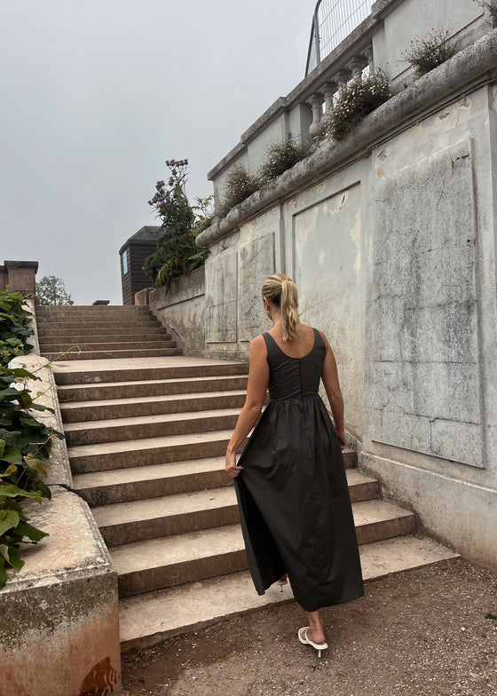 HEIDI MIDI DRESS - KHAKI