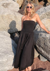 CHARLOTTE BANDEAU DRESS - BLACK