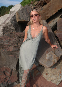 SERENA SLIP DRESS - KHAKI