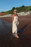 CHARLOTTE BANDEAU DRESS - STONE