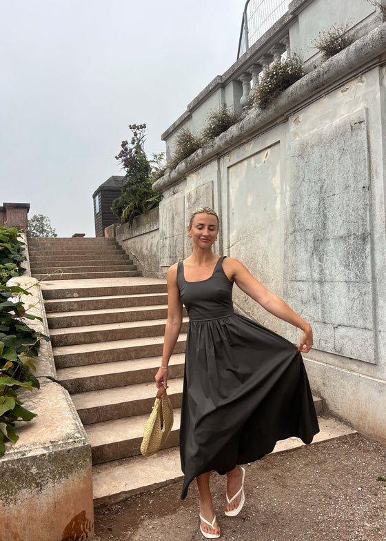 HEIDI MIDI DRESS - KHAKI