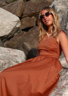 HEIDI MIDI DRESS - TAN