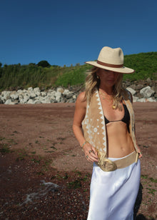  AMELIA BOHO WAISTCOAT - TAN