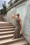 ELIZA SLIP SKIRT  - LEOPARD