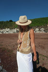 AMELIA BOHO WAISTCOAT - TAN