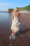 CHARLOTTE BANDEAU DRESS - STONE
