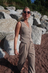 ALIA WAISTCOAT - TAUPE