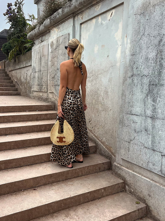 ELIZA SLIP SKIRT  - LEOPARD