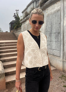  CHLOE BOHO WAISTCOAT - CREAM