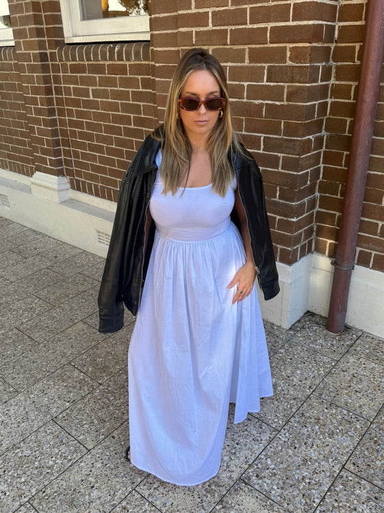 HEIDI MIDI DRESS - WHITE