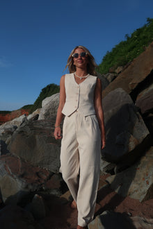  ALIA TROUSERS - CREAM