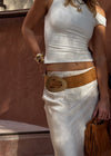 ISLA SUEDE BELT - CARAMEL