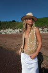 AMELIA BOHO WAISTCOAT - TAN