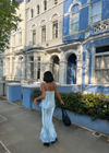 IMAAN LACE TRIM CAMI- POWDER BLUE