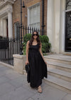 HEIDI MIDI DRESS - BLACK