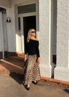 ELIZA SLIP SKIRT  - LEOPARD
