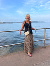 ELIZA SLIP SKIRT  - LEOPARD