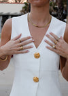 MILA WAISTCOAT - WHITE