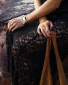 MIMI LACE SKIRT - BLACK