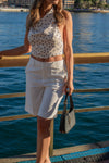 SOPHIE BERMUDA SHORTS- WHITE