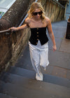 BLAIR GOLD BUTTON TOP