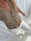 ALIA WAISTCOAT - TAUPE