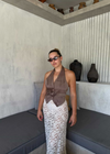 CAMERON BACKLESS WAISTCOAT- MOCHA