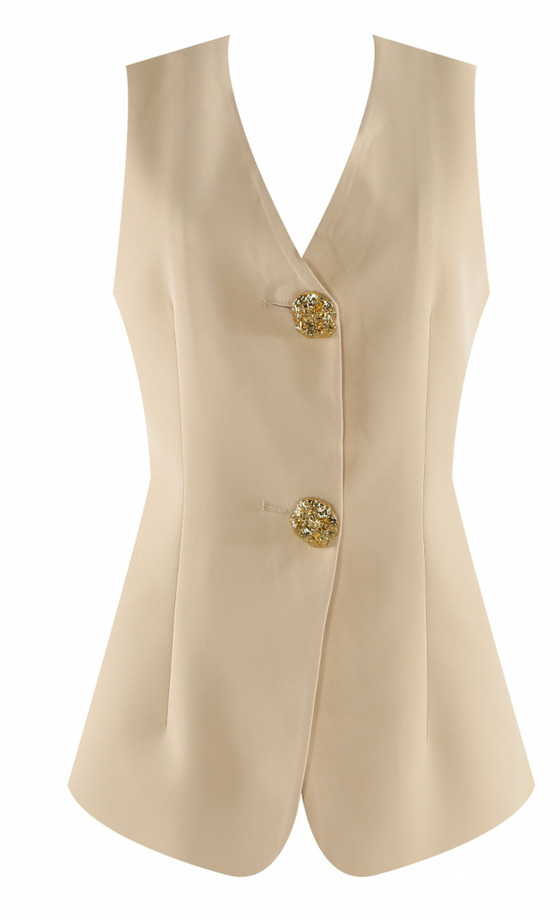 MILA WAISTCOAT - NUDE