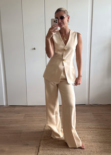  MILA WAISTCOAT - NUDE