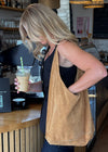 ISLA SUEDE BAG - CARAMEL