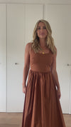 HEIDI MIDI DRESS - TAN