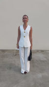 MILA WAISTCOAT - WHITE
