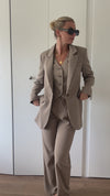 ALIA WAISTCOAT - TAUPE