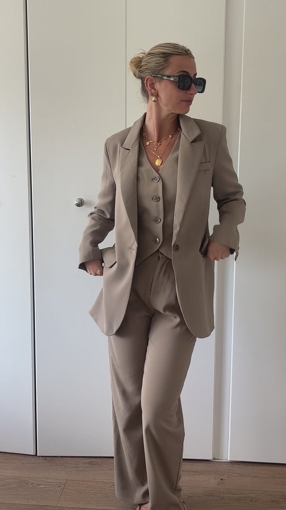 ALIA WAISTCOAT - TAUPE